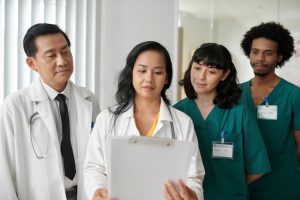 Nurses and Doctors Reading Document